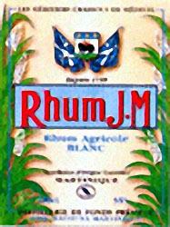 étiquettes de rhums antillais